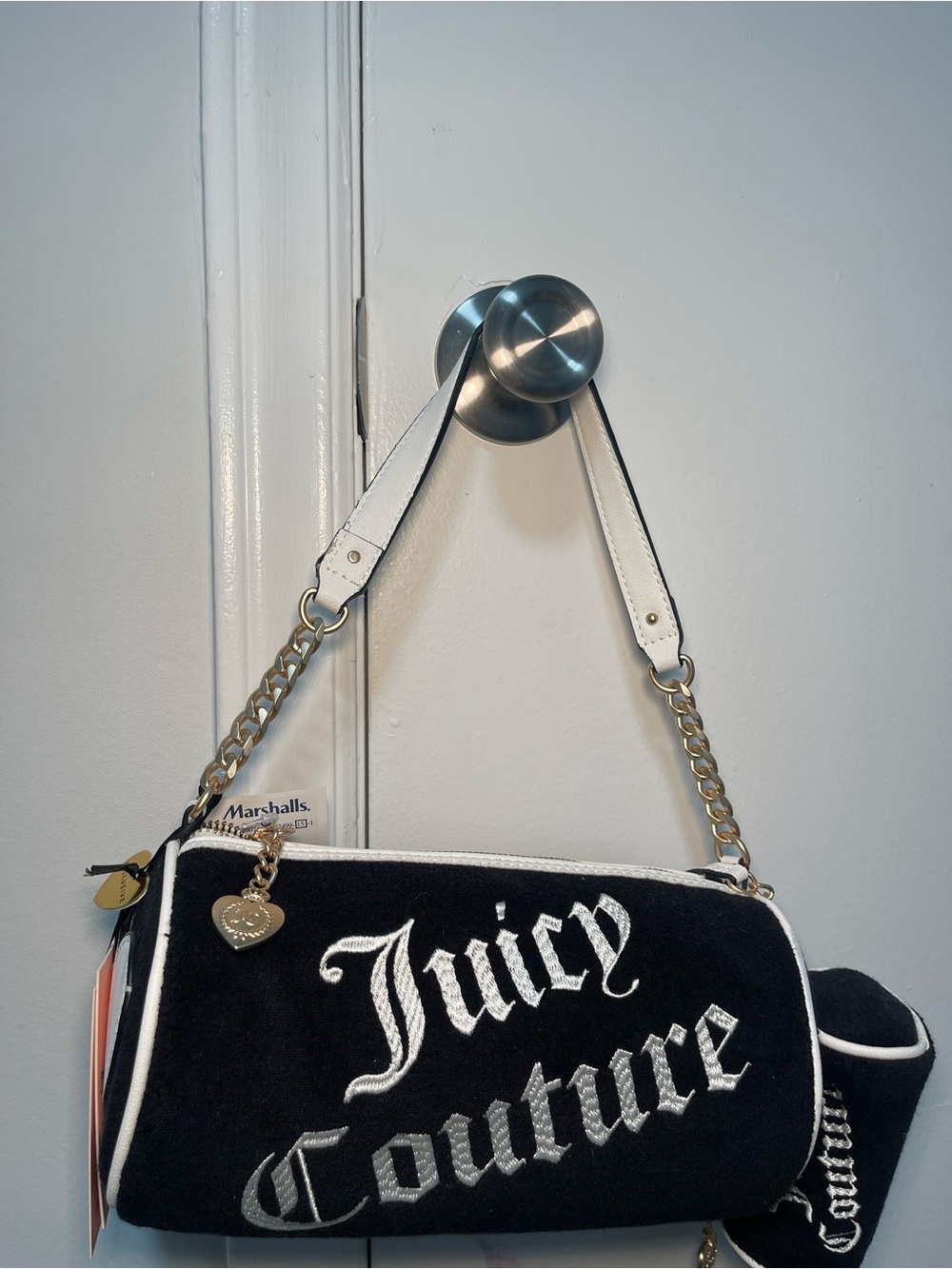 Juicy Couture black barrel purse